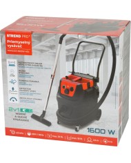 Vysávač Strend Pro MWD223, 40 lit, 1600W, priemyselný, HEPA filter, AUTOMATICKÝ oklep