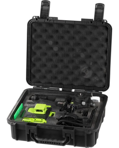 Laser Strend Pro Industrial 4 X 3D, zelený, v kufriku, s príslušenstvom, diaľkový ovládač
