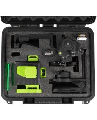 Laser Strend Pro Industrial 4 X 3D, zelený, v kufriku, s príslušenstvom, diaľkový ovládač