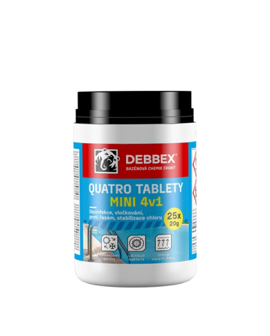 Chémia bazénová CRANIT Quatro tablety MINI 4v1, 500g