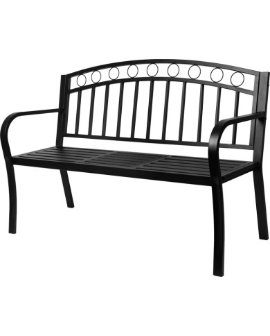 Lavička PEGI, záhradná so stolčekom, kovová 127x53x84 cm