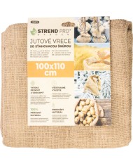 Vrece Strend Pro Garden, jutové, 100x110 cm, max. 60 kg, so šnúrou