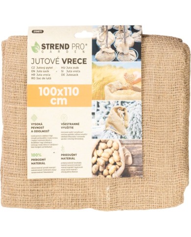 Vrece Strend Pro Garden, jutové, 100x110 cm, max. 60 kg, bez šnúry