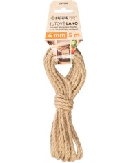 Lano Strend Pro Garden, jutové, prírodné, 4 mm, stáčané, L-5 m