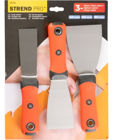 Sada stierok Strend Pro, 3 dielna, 40 mm, 60 mm, 80 mm