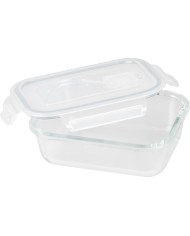 Dóza MagicHome, sklenená, obdĺžniková, 650 ml, s vekom, s ventilom na odvetrávanie