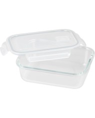 Dóza MagicHome, sklenená, obdĺžniková, 1000 ml, s vekom, s ventilom na odvetrávanie