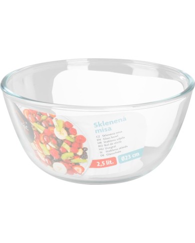 Misa MagicHome, sklenená, okrúhla, šalátová, 2,5 l