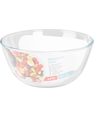 Misa MagicHome, sklenená, okrúhla, šalátová, 4 l, 27 cm