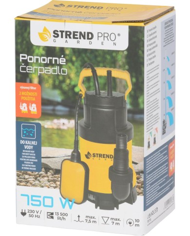 Čerpadlo Strend Pro Garden, NSPW750-K, 2v1, do kalnej vody, 750W, 13500 lit./h, 10 m kábel