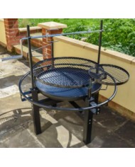 Ohnisko s grilom oceľové kruh 60 cm pevné GARDENKUS KLC