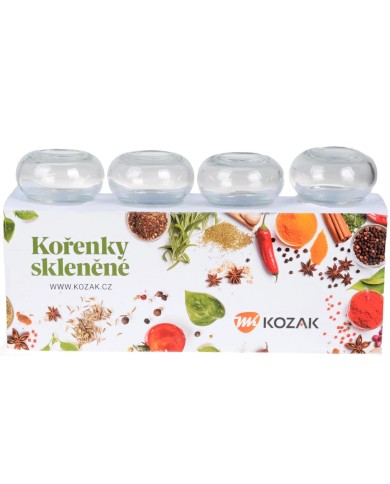 Korenička sklenená 150 ml 4ks číra KLC