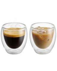 Pohár MagicHome Espresso na kávu/čaj, termo s dvojitou stenou, 90 ml, bal. 2 ks