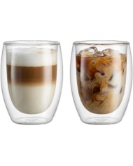 Pohár MagicHome Latte Macchiato na kávu/čaj, termo s dvojitou stenou, 380 ml, bal. 2 ks