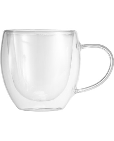 Hrnček MagicHome Lungo na kávu/čaj, termo s dvojitou stenou, 190 ml, bal. 2 ks