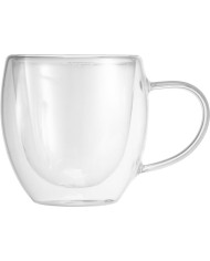 Hrnček MagicHome Lungo na kávu/čaj, termo s dvojitou stenou, 190 ml, bal. 2 ks