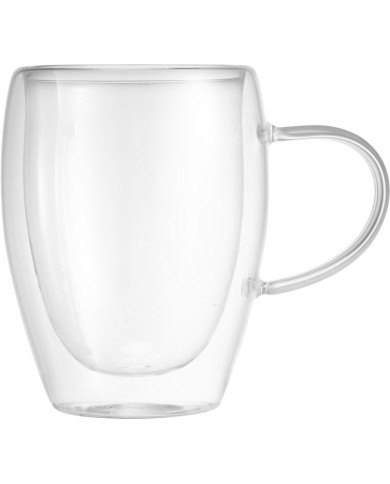 Hrnček MagicHome Latte Macchiato na kávu/čaj, termo s dvojitou stenou, 350 ml, bal. 2 ks