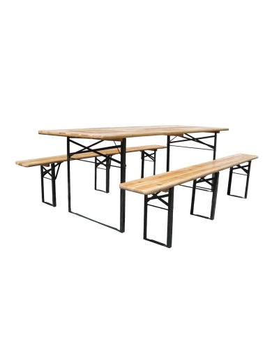 Nábytok pivný set 220cm MAX, stôl 220x70cm + 2x lavica 220x25cm