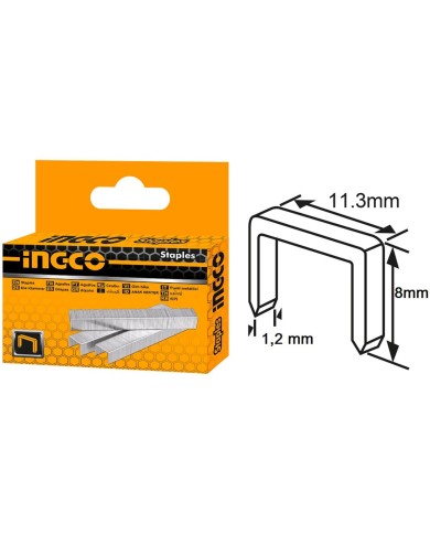 Sponky do zošívačky 11,3 x 1,2 x 8mm 1000ks INGCO KLC