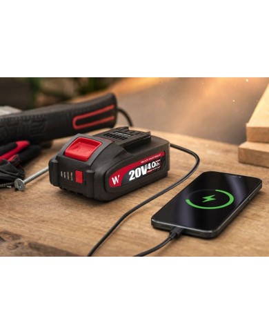 Akumulátor Worcraft CLB-20V-4.0S, ShareSYS, 4000 mAh, S20Li, rýchlonabíjanie, funkcia powerbank