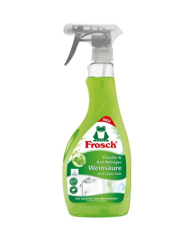 Čistič Frosch, na kúpľne a sprchy s kyselinou hroznovou, 500 ml
