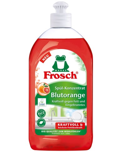 Prostriedok Frosch, na umývanie riadu, červený pomaranč, 500 ml