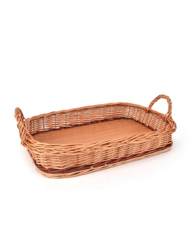 Podnos prútený s dvoma rúčkami 47x32x8/13,5 cm