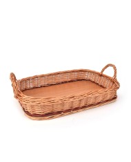 Podnos prútený s dvoma rúčkami 47x32x8/13,5 cm