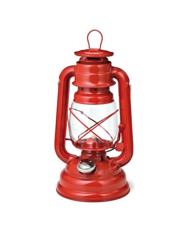 Lampáš kovový červený PARTY 25cm, petrolejový, podla EN 14059 KLC