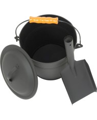 Vedro Strend Pro na popol, s lopatkou, 5,5 lit., 21,5x19,5 cm