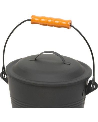 Vedro Strend Pro na popol, s lopatkou, 5,5 lit., 21,5x19,5 cm