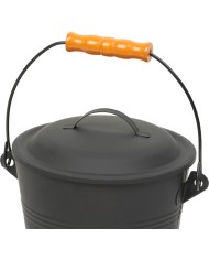 Vedro Strend Pro na popol, s lopatkou, 5,5 lit., 21,5x19,5 cm