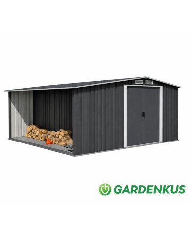 Domček na náradie GA108F GARDENKUS 312x247+61x202cm