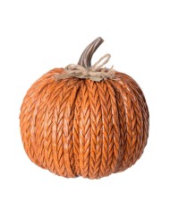 Dekorácia tekvica 20x20x23cm polyres oranžová