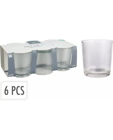 Pohár na vodu 280 ml sklo sada 6ks