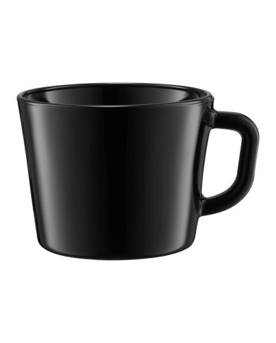 Hrnček sklo 450ml JUMBO čierny