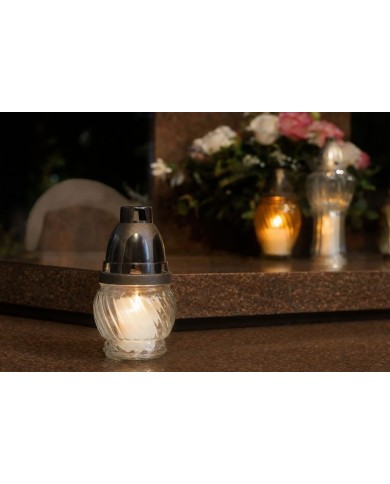 Kahanec Grave, číre sklo, 6-8 h, 25 g, 13 cm, na hrob