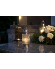 Kahanec Grave, sklo, dekor, 28 h, 80 g, 25 cm, na hrob
