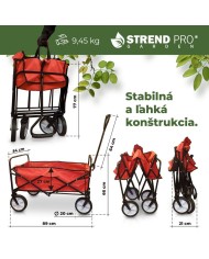 Vozík Praktik, skladací, PVC, 50 lit., max. 70 kg