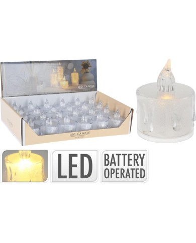Sviečka čajová LED 3,6x5 cm baterky