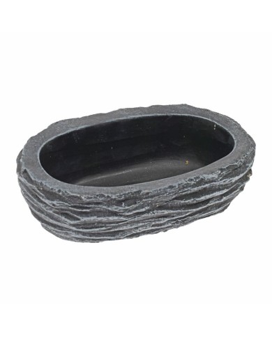 Dekorácia/obal náhrobná ovál 25cm sivá