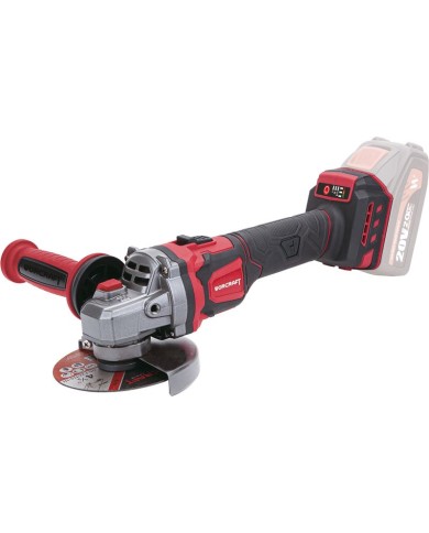Brúska Worcraft CAG-S20LiBE-125, 125 mm, uhlová, s reguláciou otáčok, 20V Li-ion, bezuhlíková