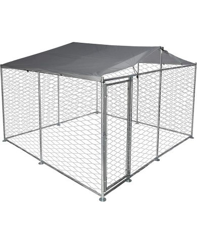 Voliéra Strend Pro, pre psa, klietka, so strechou, 3x3x2,1 m
