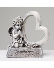 Postavička anjel so srdcom 10,5 cm