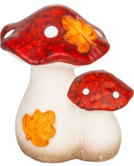 Dekorácia MagicHome Nature, huby, terakota, 9x12x13,6 cm