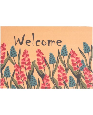 Rohožka MagicHome, pred dvere, Welcome, plast/latex, 40x60 cm
