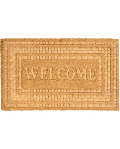 Rohožka MagicHome, pred dvere, Welcome, plast, 45x75 cm