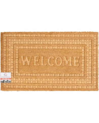 Rohožka MagicHome, pred dvere, Welcome, plast, 45x75 cm