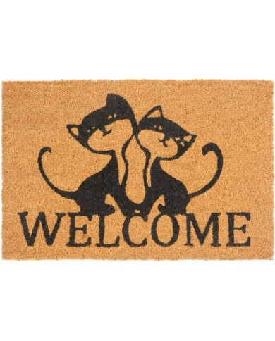 Rohožka MagicHome, pred dvere, Welcome, kokos/pvc, 40x60 cm