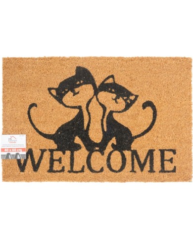 Rohožka MagicHome, pred dvere, Welcome, kokos/pvc, 40x60 cm